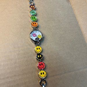 3/$25 Accutime Smiley Face Emoji Women's Watch NEW Battery